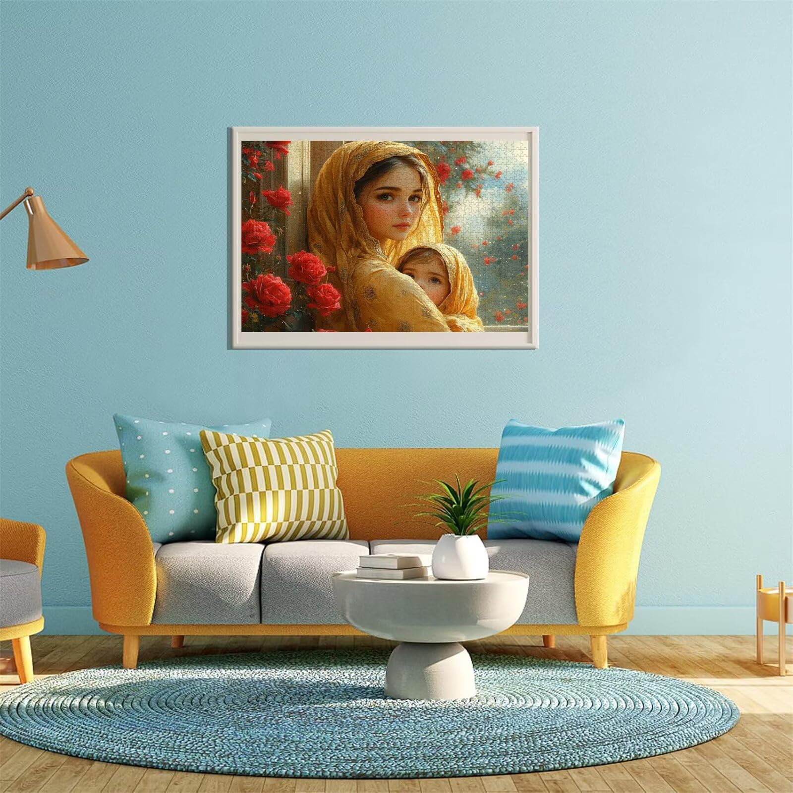 Puzzle Erwachsene 2000 Teile Frau Blume Educa Jigsaw für Kinder ab 8 Jahren Mädchen Jungen, Erwachsene Impossible Klassische Puzzles Schwer, Anspruchsvoll Spielspaß, Als Familienspiel 70x99cm t-814