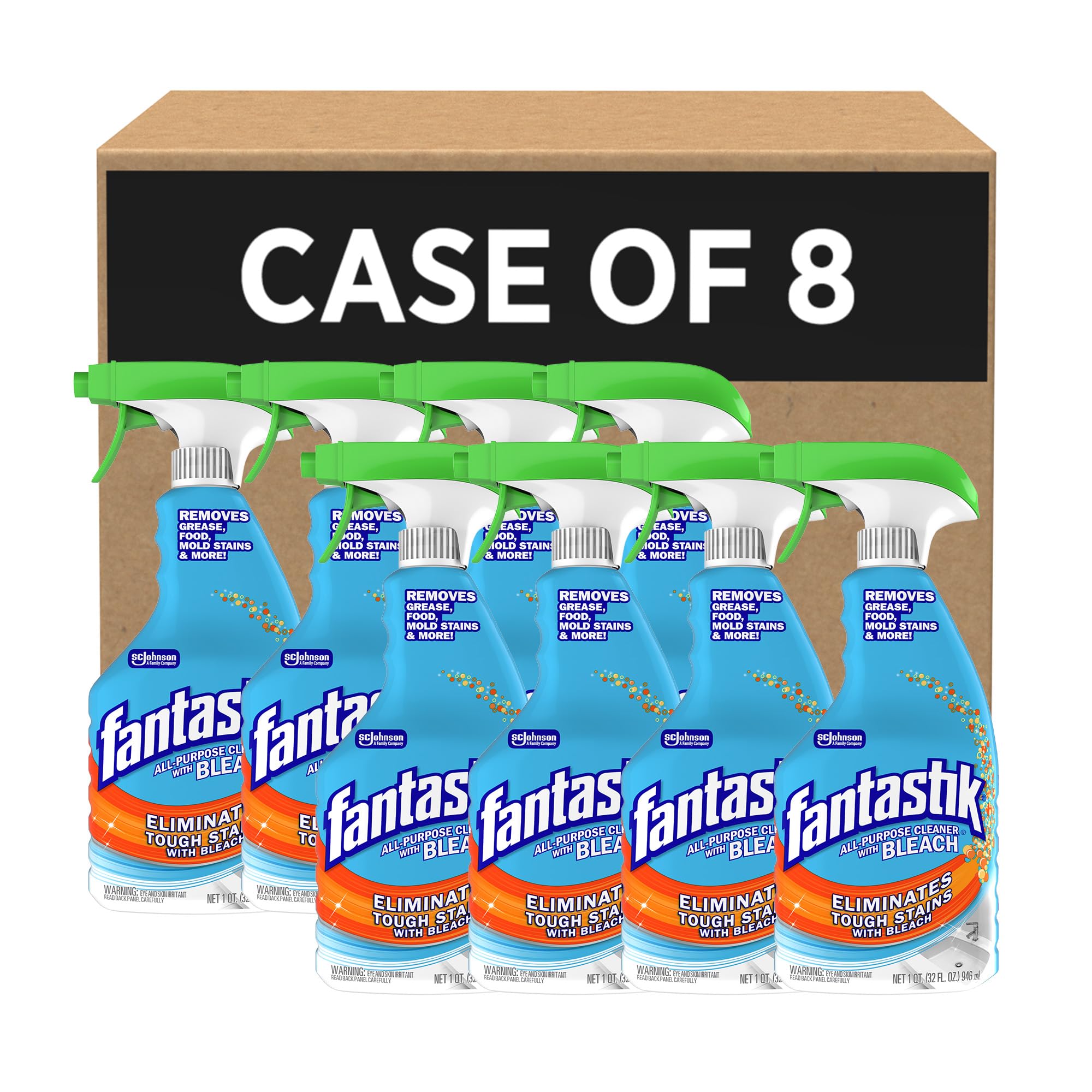Fantastik 696716 All-Purpose Cleaner with Bleach, Fresh Clean