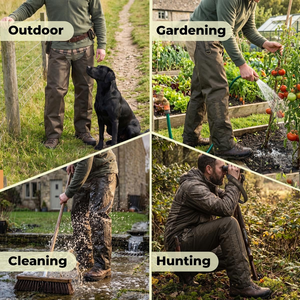 BushWear Thornguard Pro Jambières – Imperméables et Résistantes aux Ronces – Pro