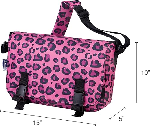 Miniatura 6 de Wildkin Jumpstart Bolso de mensajero, Leopardo rosa, talla única , Pink Leopard