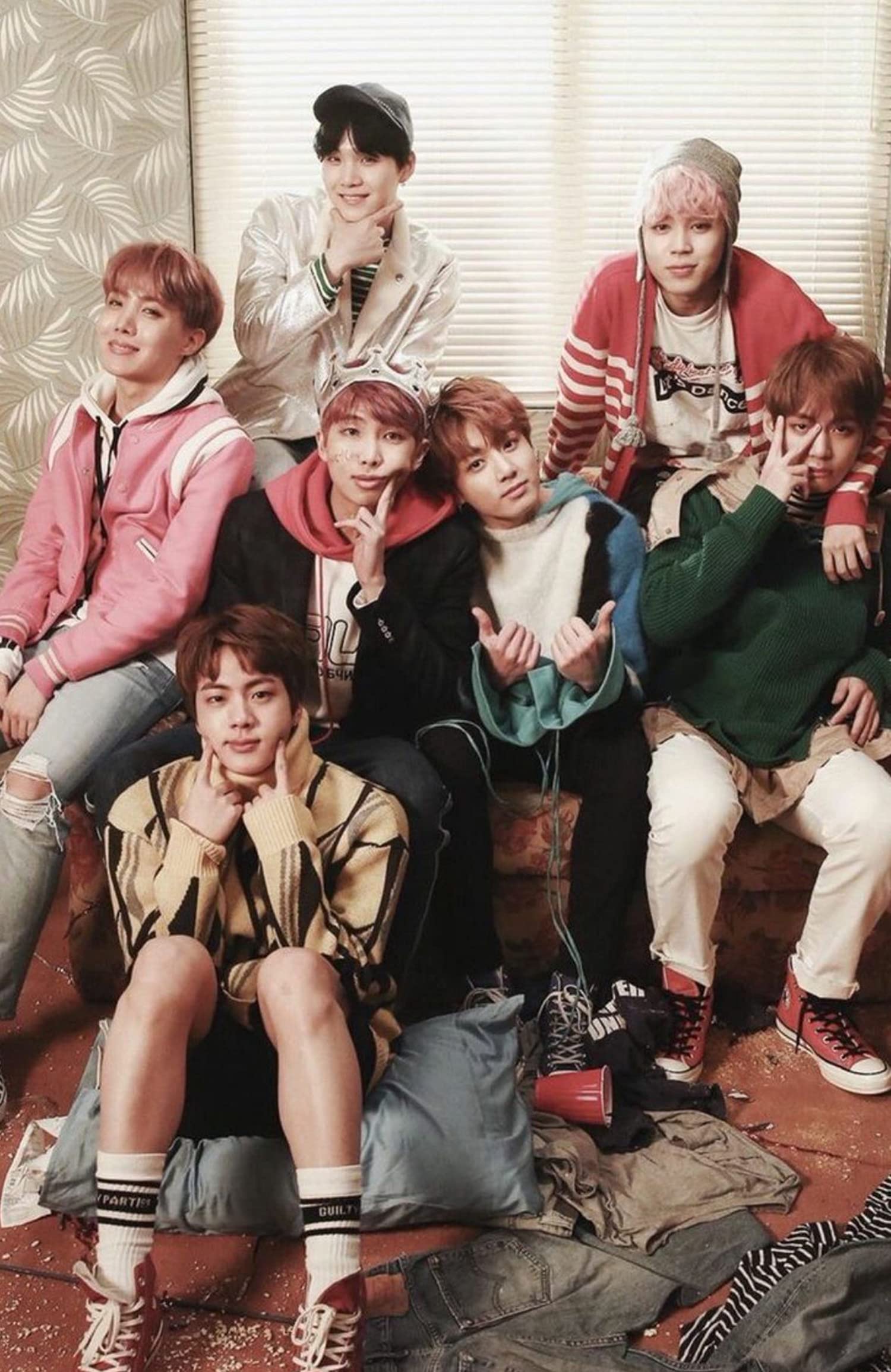 Vinyl Bts Bangtan Boys Poster, Multicolour