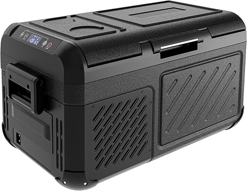 EUHOMY Refrigerador de 12 voltios, congelador portátil de 19 cuartos de galón (18 L), enfriador eléctrico de -4 68 , refrigerador de coche de 12