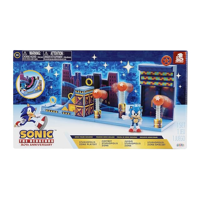 Foto 4 de 8 de Sonic - Playset Studiopolis con Detalles Lujosos y con la Exclusiva Figura de Acción Articulada “Sonic” de 6…