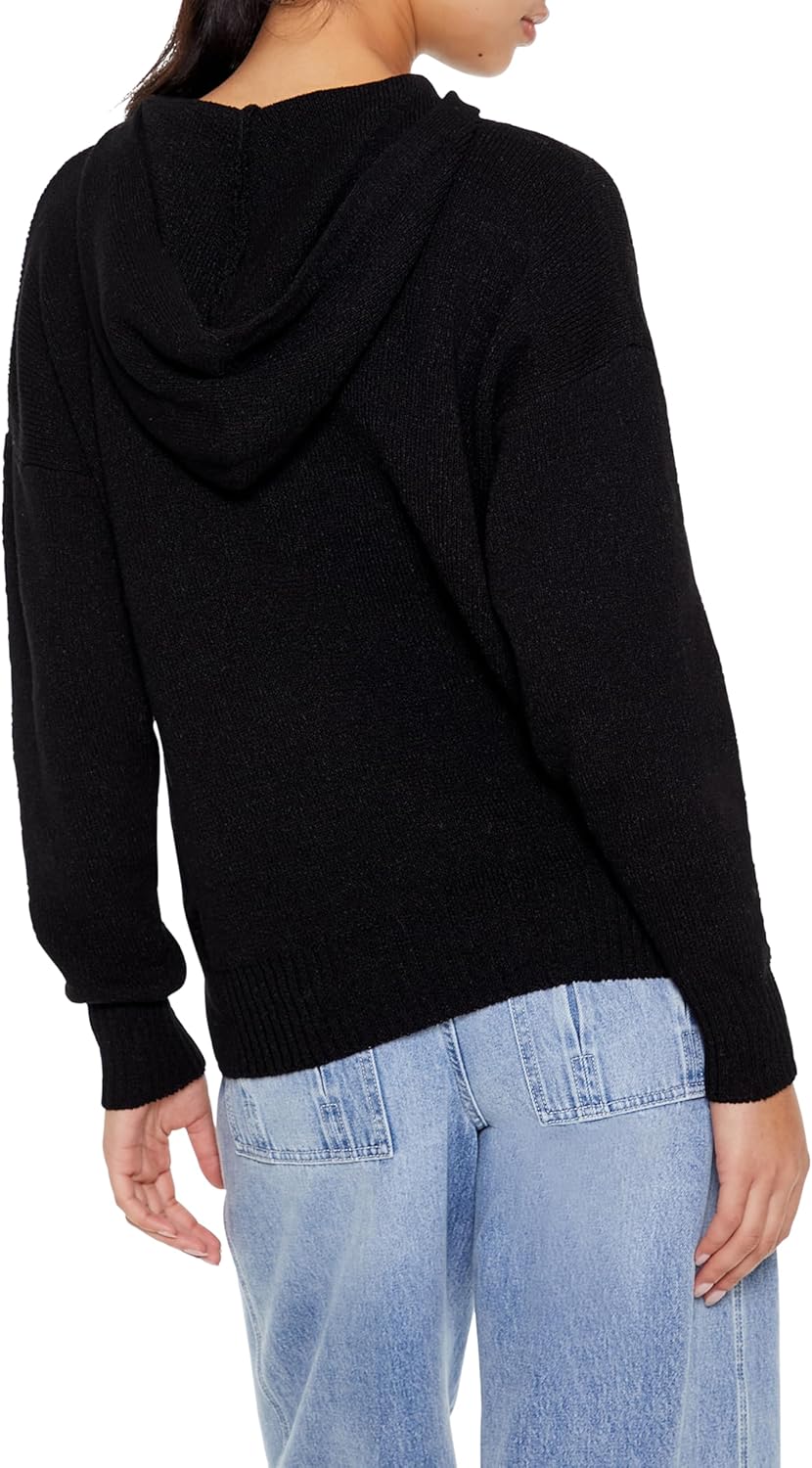 Forever 21 Womens Hooded Drop-Sleeve Sweater - Image 5