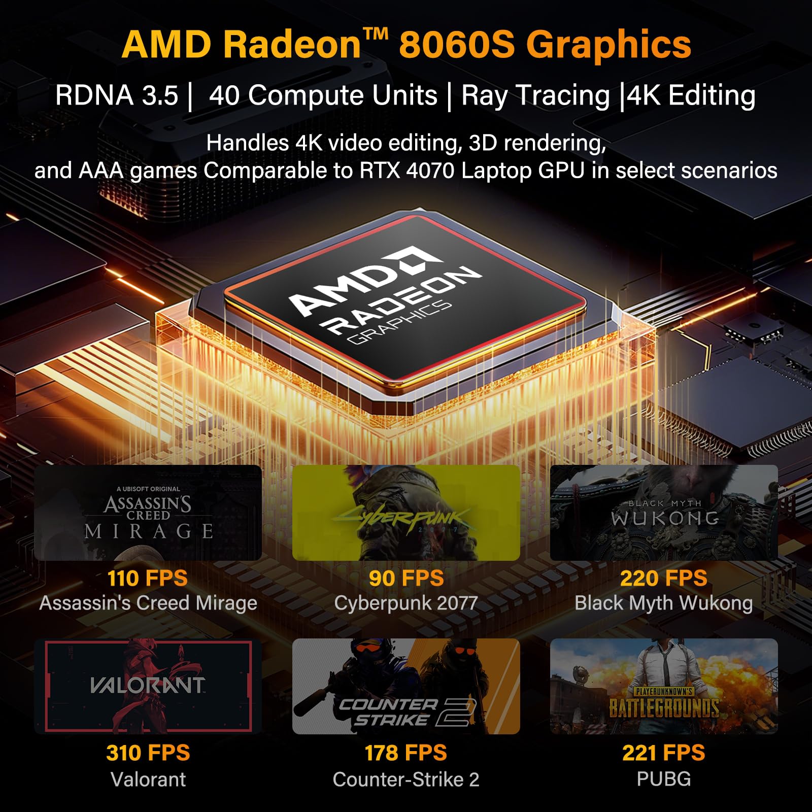 GEEKOM Mini PC A9 Mega AI, con AMD Ryzen AI 9 HX 395, Copilot+ PC, Radeon 890M, 128GB DDR5 (no LPDDR), 2TB SSD, Win 11 Pro, WiFi 7, BT 5.4, USB4, HDMI 2.1, Dual 2.5GbE, 8K, 3 años de garantía