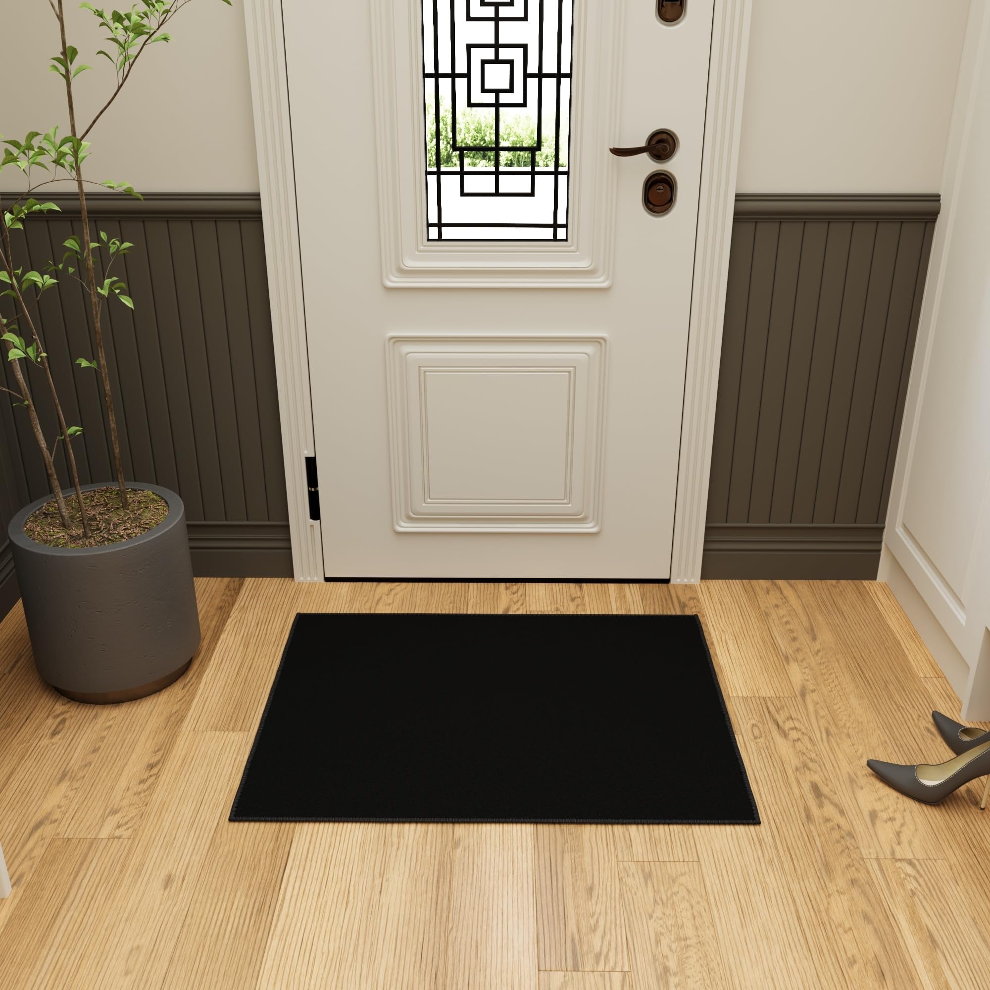 Ottomanson 2x3 Entryway Rug – Non-Slip Small Area Rugs