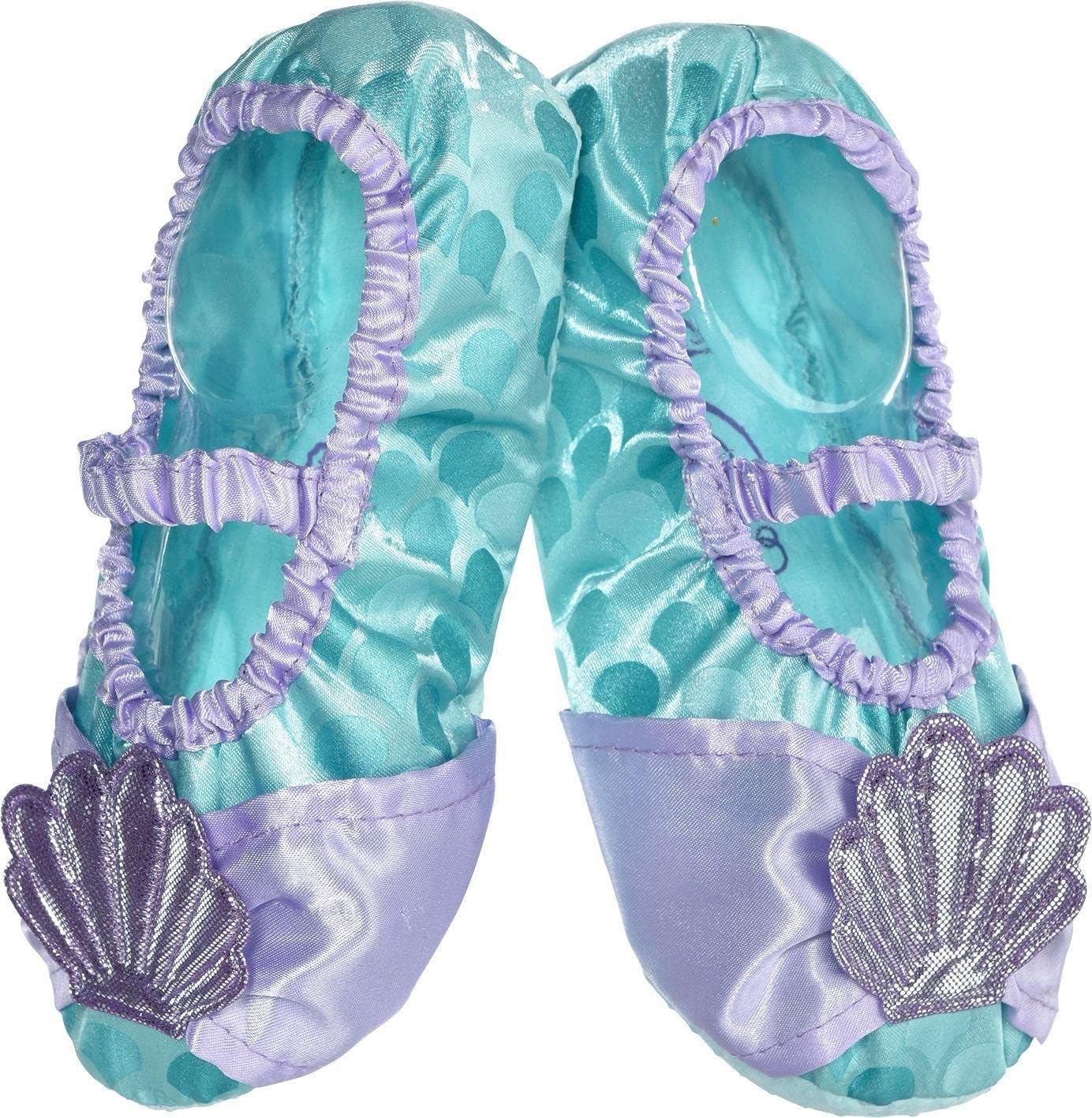 Suit Yourself Ariel Slipper Shoes Halloween Costume Accessories for Kids, The Little Mermaid, One Size (Children's 7-11)