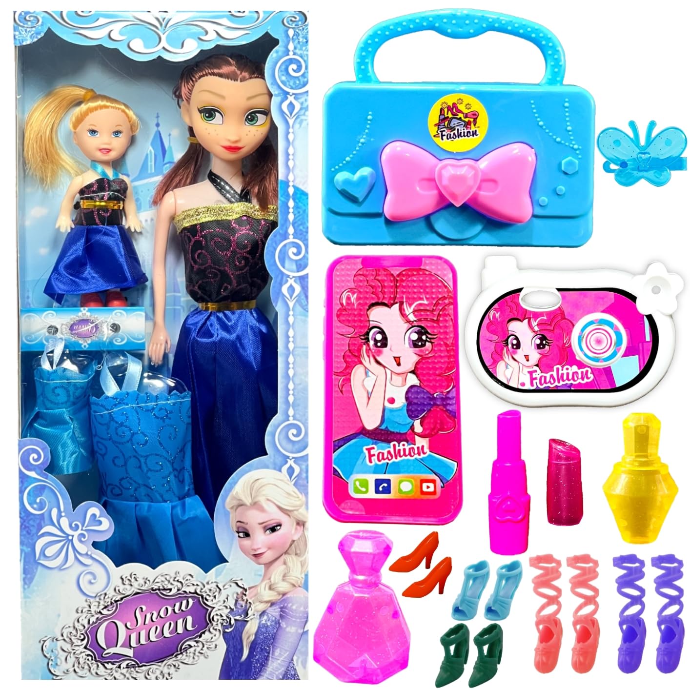 BABRO - Doll Set for Girls, Anna Doll Set with 1 Baby Doll, 2 Doll Clothes and Extra Doll Accessories (B0BT4YX9GG) Amazon Price History, Amazon Price Tracker