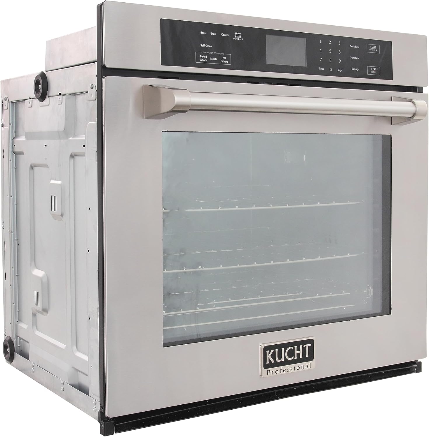 Kucht 30in. Single Electric Wall Oven with True Convection and Self-Cleaning in Stainless Steel