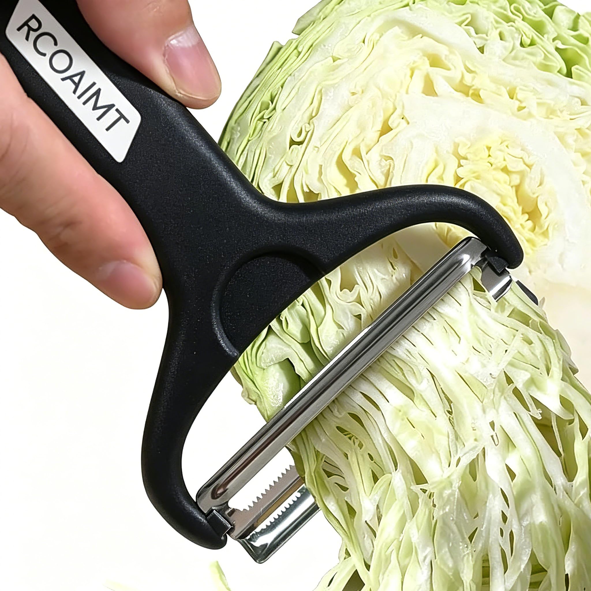 RCOAIMT Double Blades Cabbage Shredder Slicer Wide Mouth Vegetable Shredder