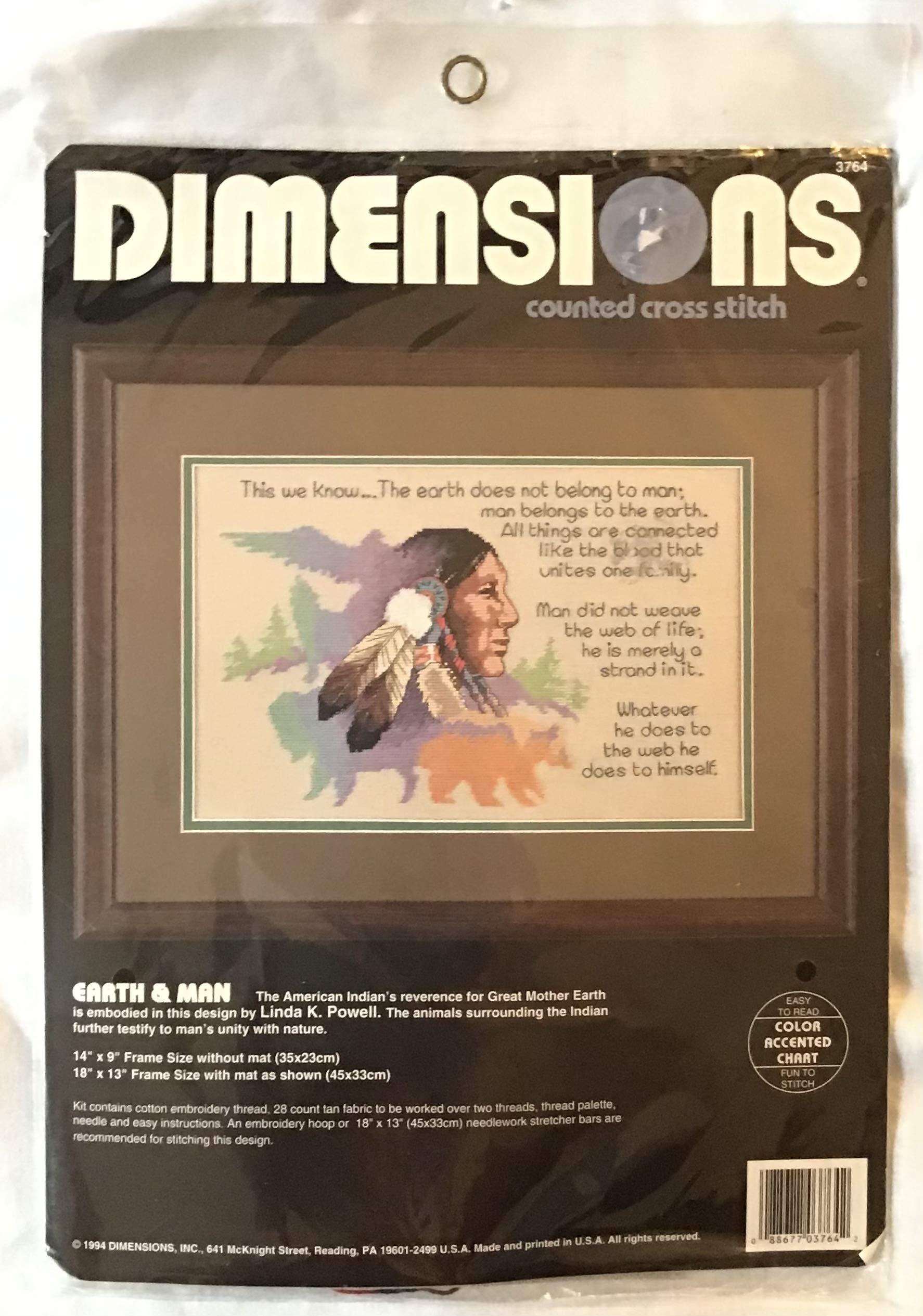Dimensions Kreuzstich-Set 3764 Erde und Mensch