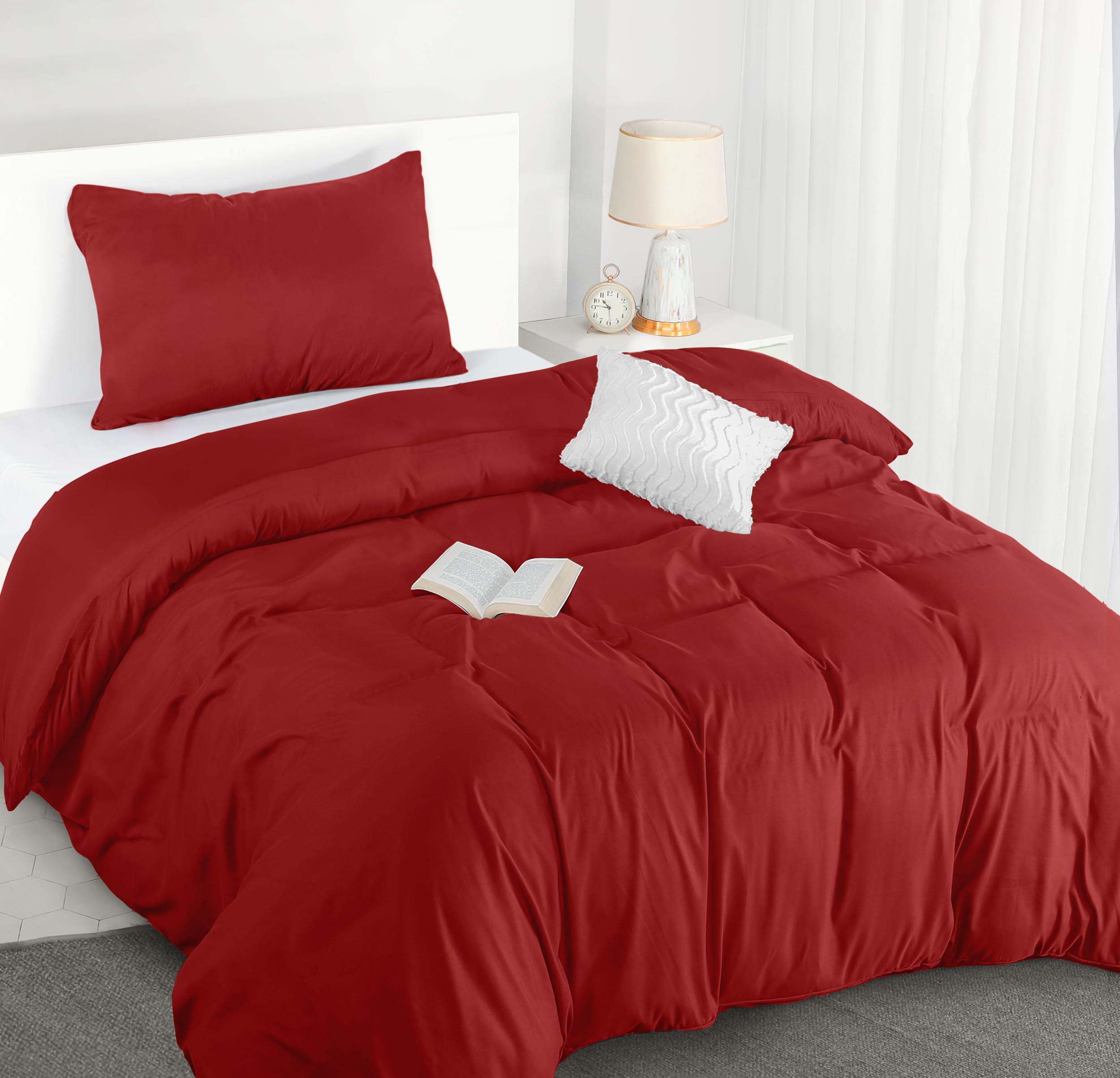 Utopia Bedding Duvet Cover Double - Soft Microfibre Polyester - Bedding Quilt Cover Set, with Pillow cases (Grey) — view 33