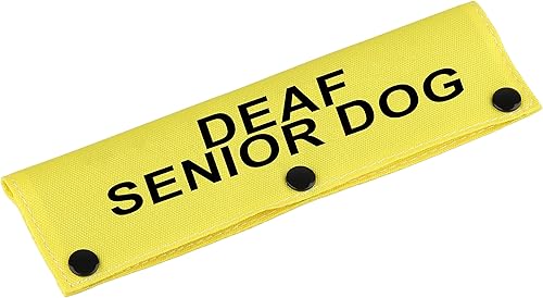 Correa para perro con discapacidad auditiva para perros sordos mayores para perros con necesidades especiales (funda YE para perro sordo mayor)