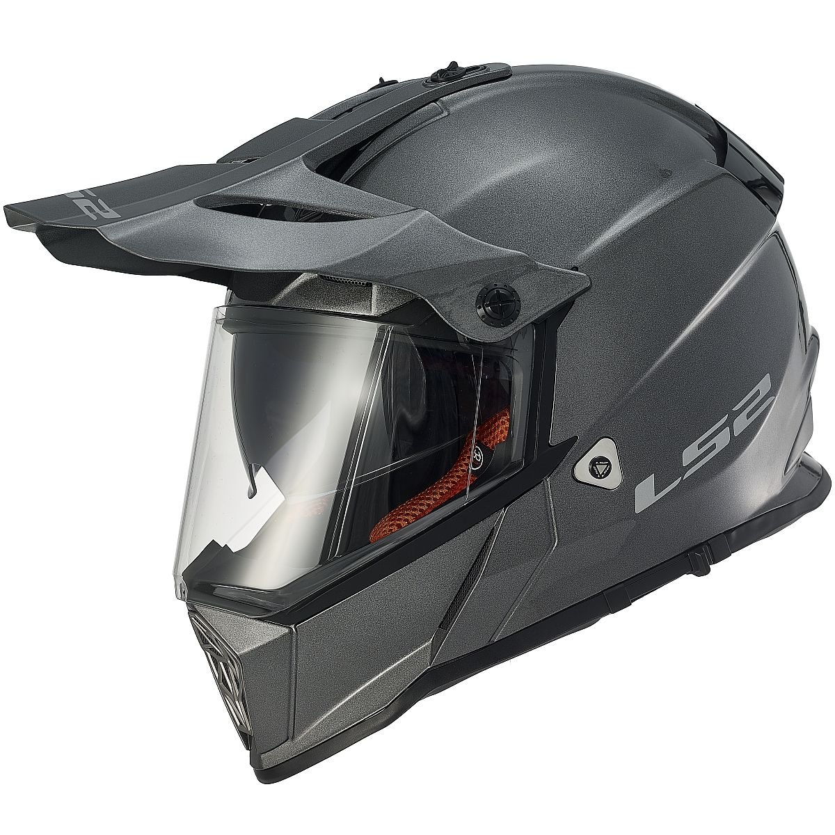 Ls2 Helmets Pioneer Solid Adventure Off Road Motorcycle Helmet
