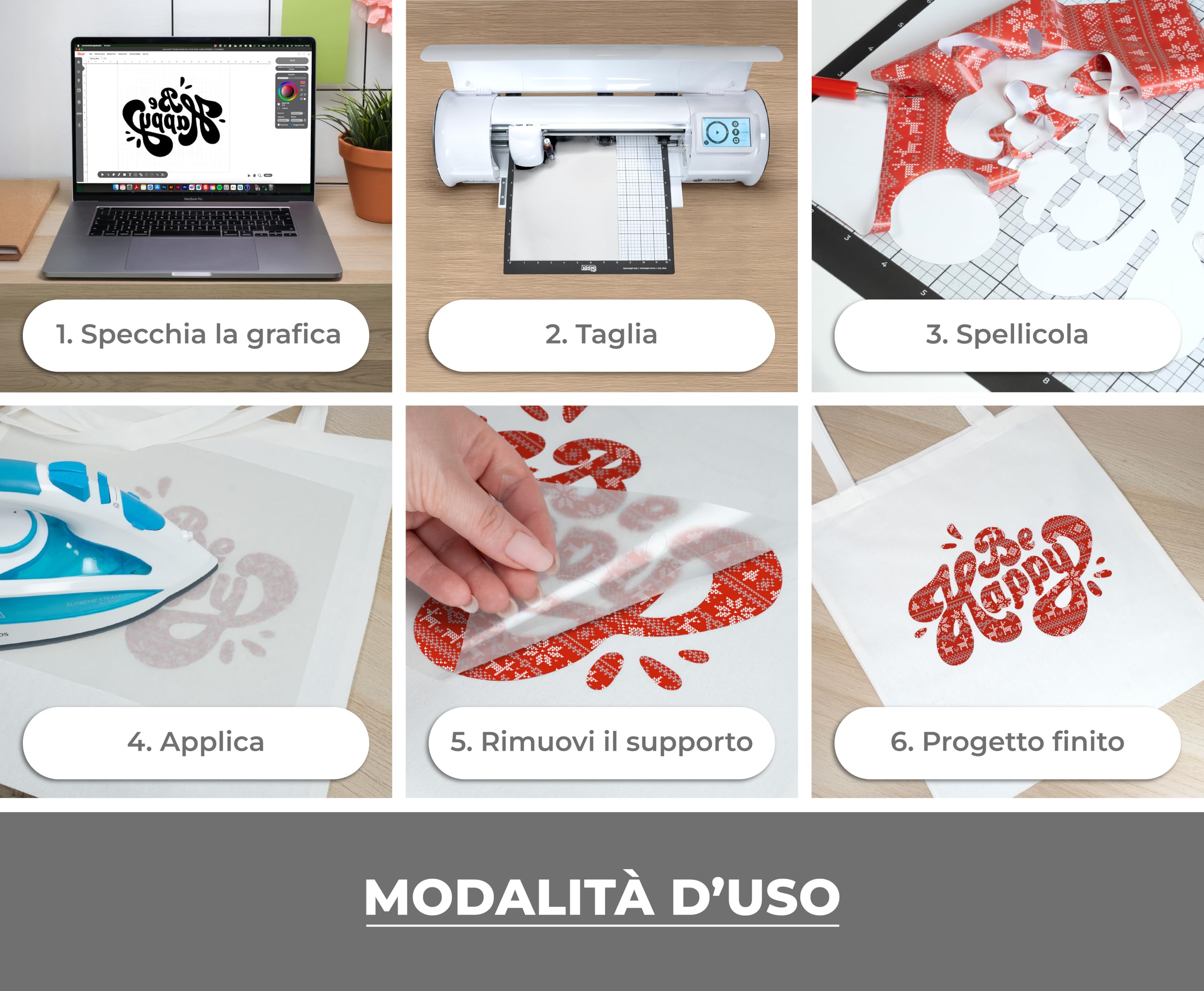 Siser Easypatterns PLUS Sweater Knit, 30cm x 0,5 mt, vinile termotrasferibile termoadesivo per la personalizzazione di abiti, accessori e tessuti d'arredo, adatto all'abbigliamento dei bambini.