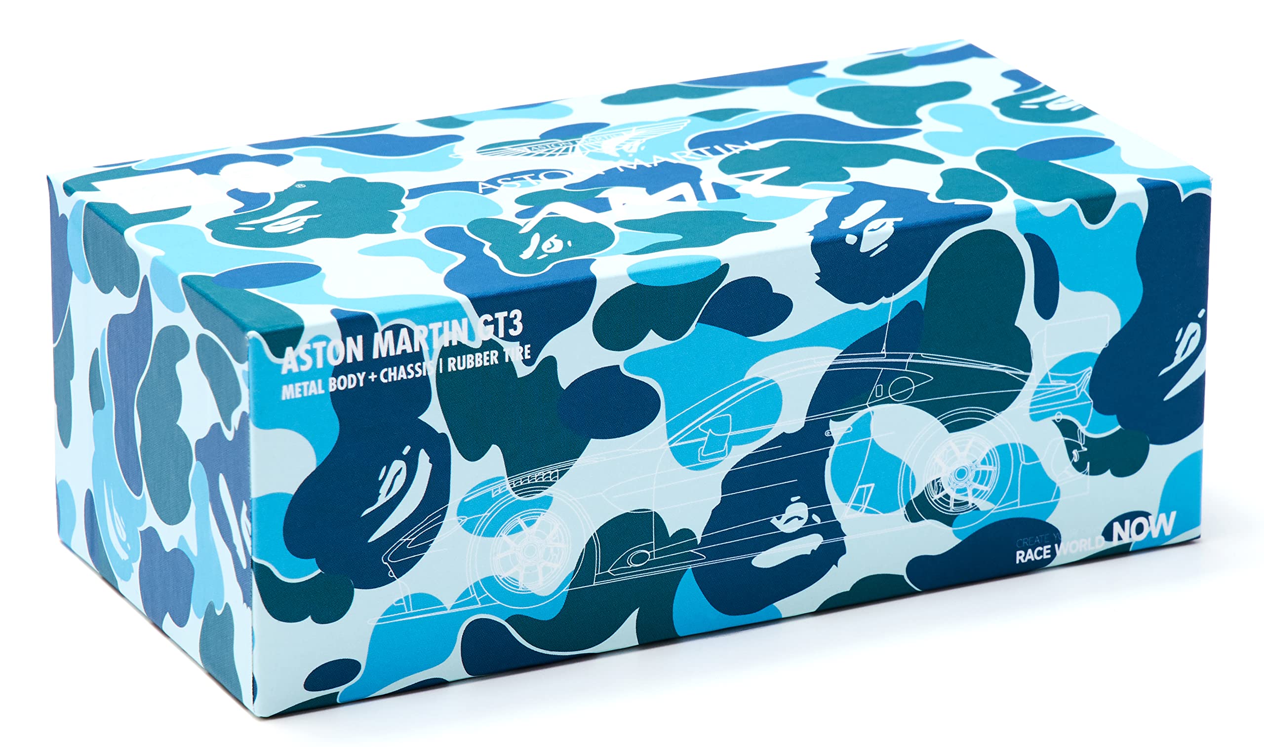 3点セット BAPE ASTON MARTIN GT3 1/64 New A Bathing Ape BAPE X ASTON MARTIN GT3 1/64 MODEL CAT