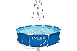 Intex 2 Above Ground Pool Set with Ladder, 10ft x 30in