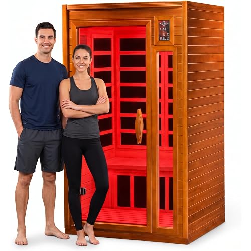 Dynamic Saunas Barcelona 1-2 Person Infrared Sauna with Red Light Therapy