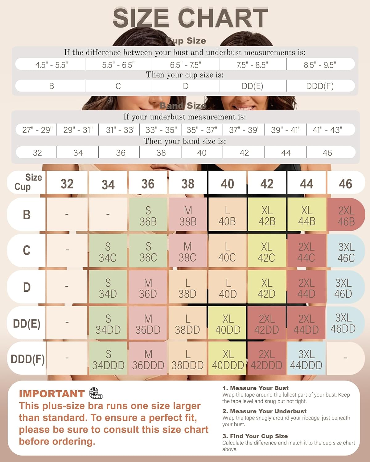 Wireless Jelly Bras for Women Plus Size Full Coverage Support No Underwire Seamless Soft Back Smoothing Large Breasts Bust - Image 6