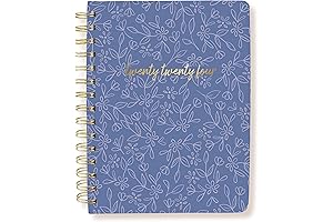 GrapHique Premium Reminder Binder 2022-2023 18 Month Planner - Navy Floral Design