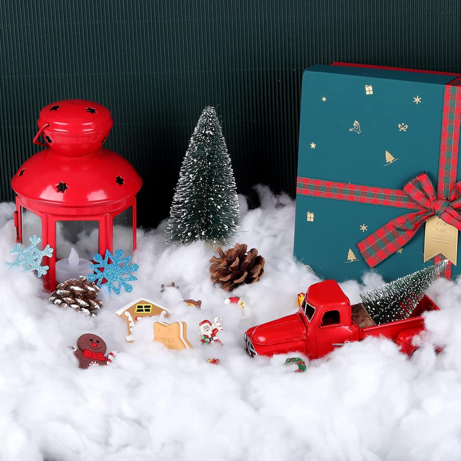 Buy ANVAVO Artificial Christmas Snow Fluffy Fake Snow for Christmas Tree Table Fireplace