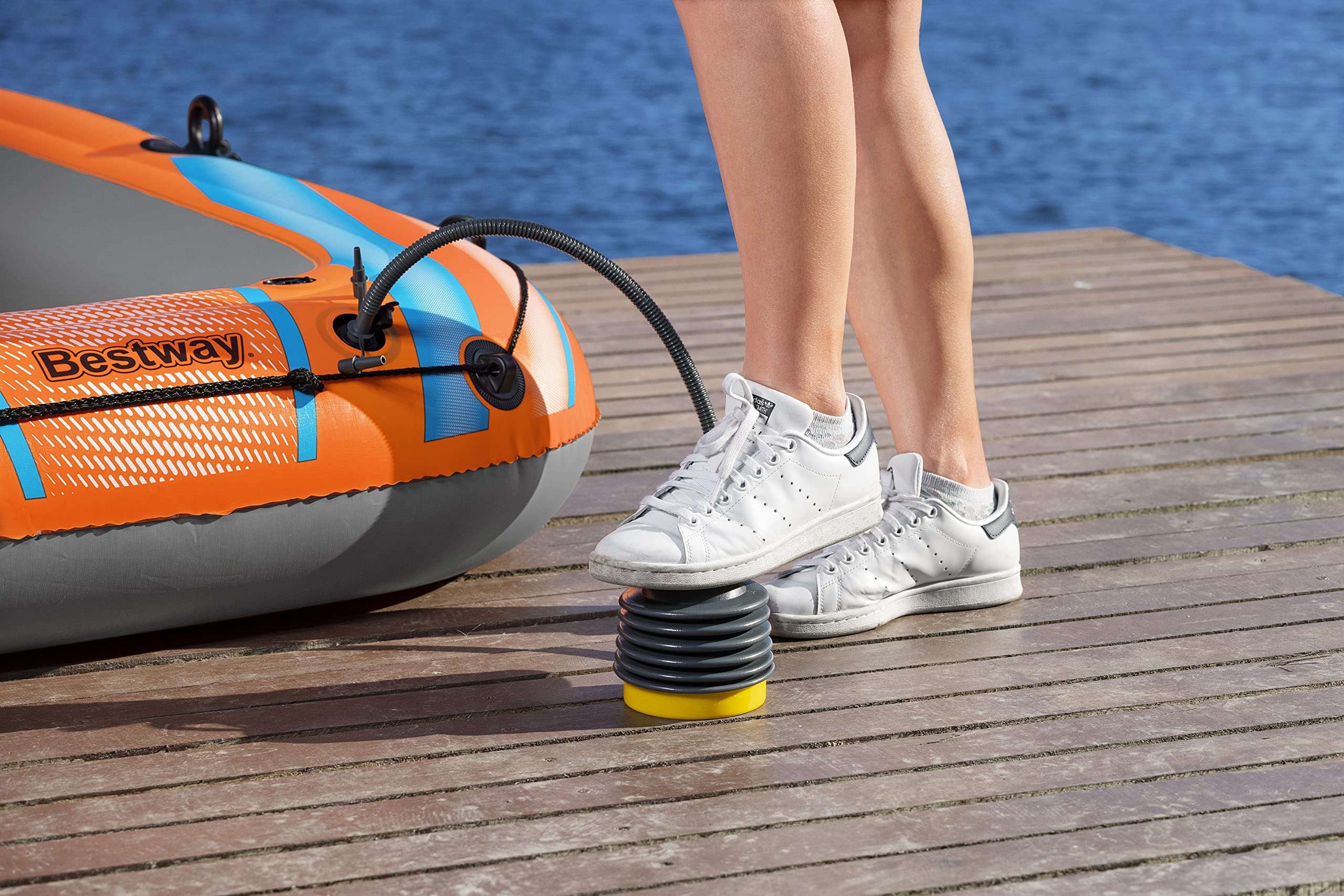 Bestway Kondor 2000 Inflatable Rubber Boat, Dinghy for 1 Adult, 1 Child