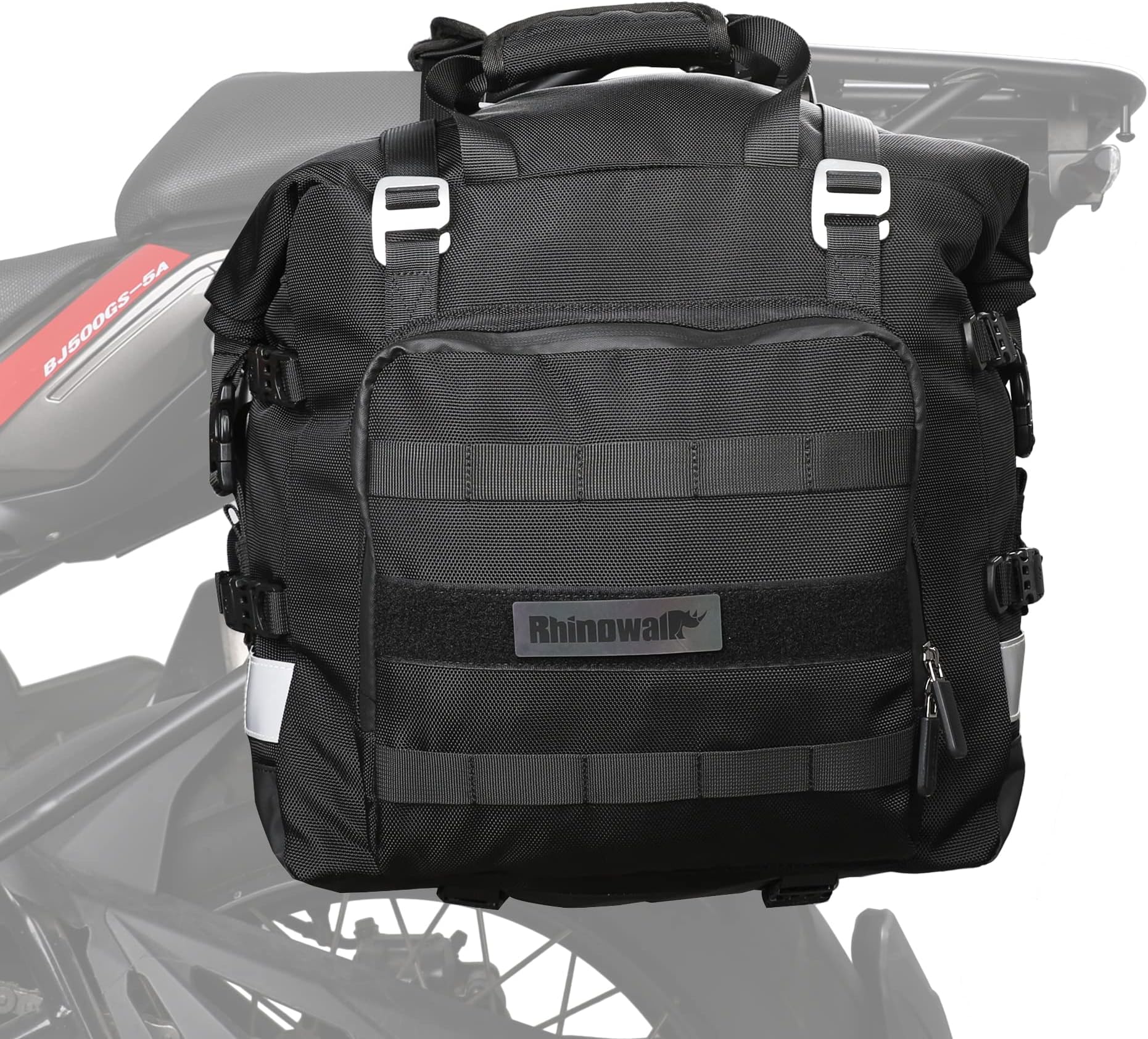 Rhinowalk Motorcycle Saddle Bag Waterproof 20L Motor Side Saddlebags Quick Release Pannier Bag Motorcycle Accessory