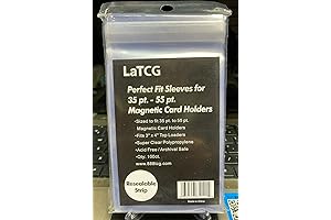 100 Clear Perfect Resealable Bags for Ultra Pro 35pt/55pt One Touch Holders