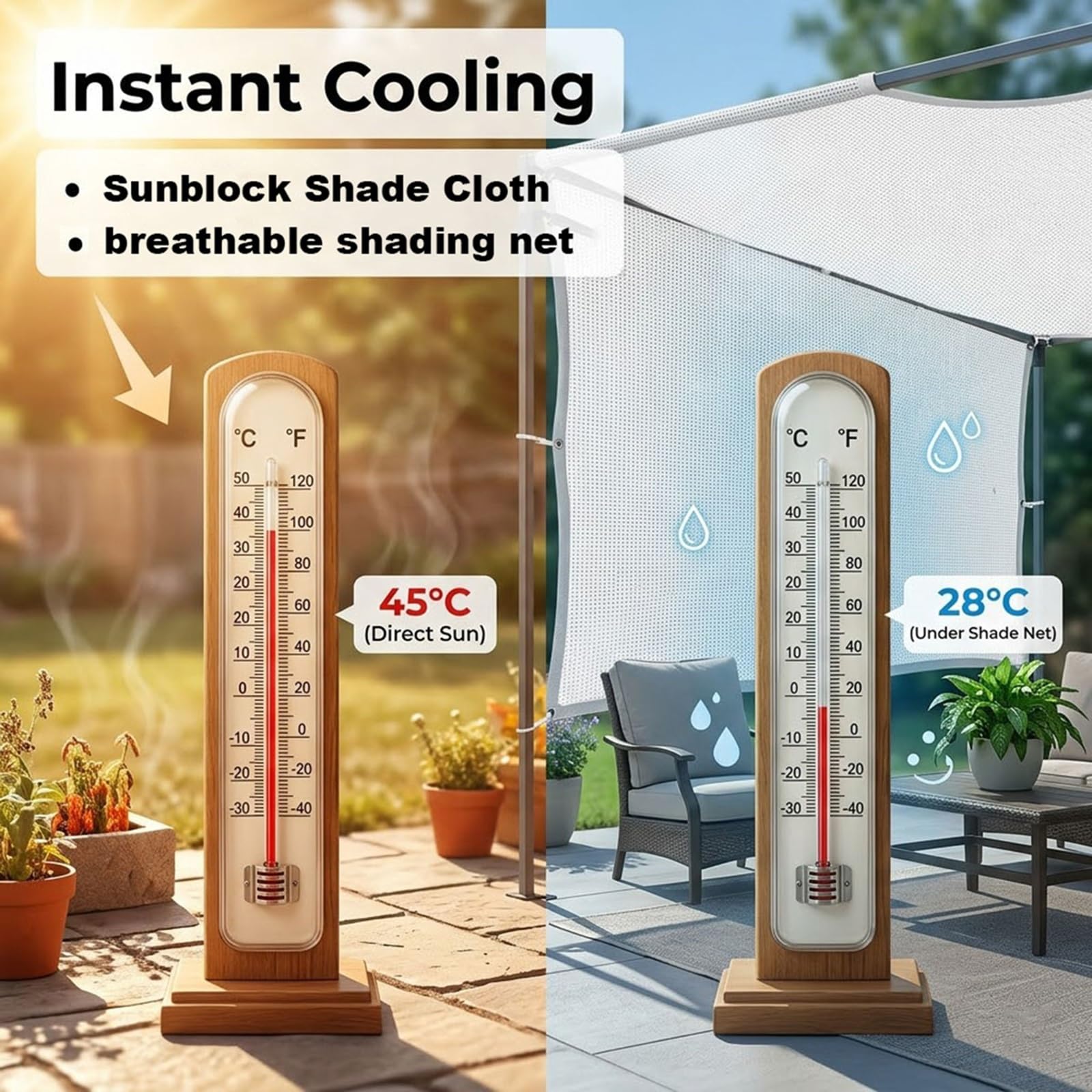 Malla de Sombreo 50% con Ojales, Red de Sombra de HDPE Anti-UV Toldo Vela | Vela de Sombra, Toldos Terraza, Toldo Exterior Tela Impermeable, Malla Ocultacion Jardin, Protección Solar(5x8m)