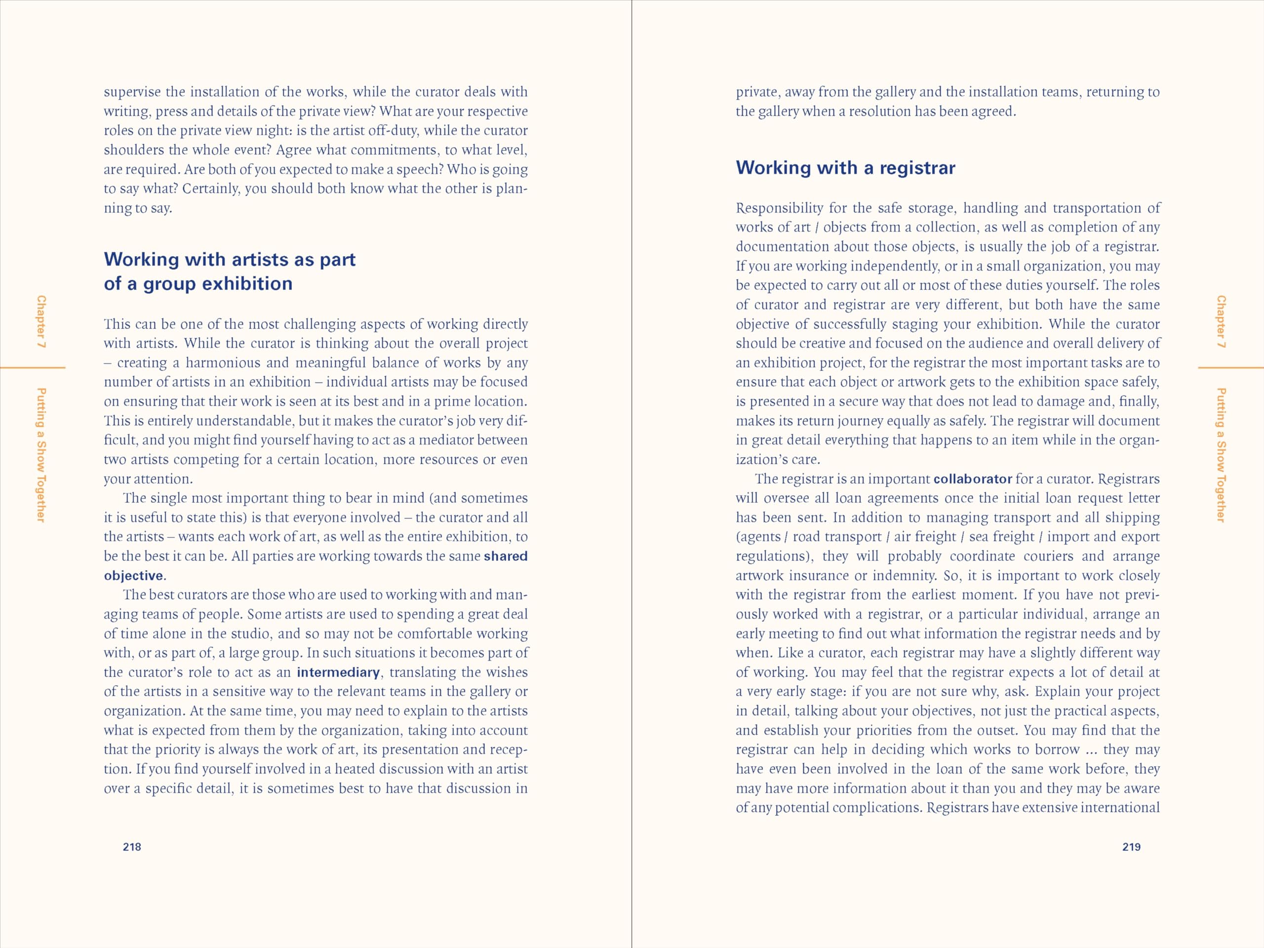 The Curator's Handbook: Museums, Commercial Galleries, Independent Spaces