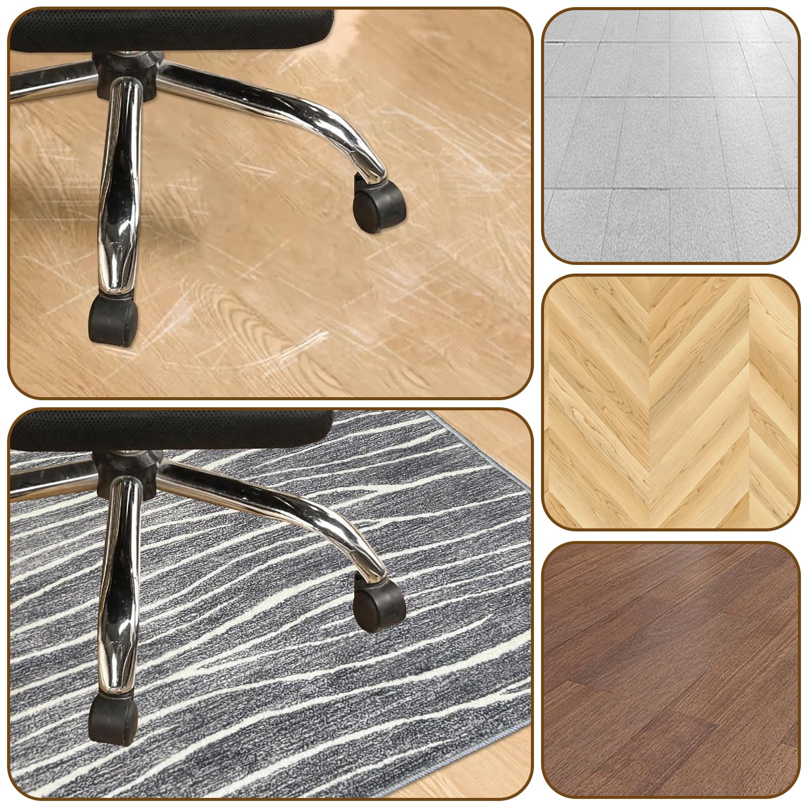 Heavy Duty - Protector de suelo para alfombras y sillas para juegos y mesas (180 x 230 cm, protección para el hogar y la oficina