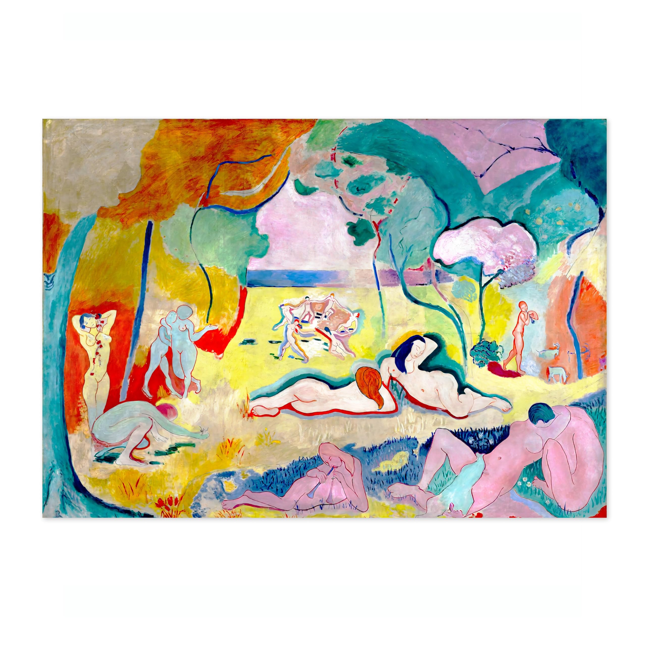 The Joy Of Life Henri Matisse Poster. Classic Art Painting Print, Art Exhibition Neutral Wall Art, Modern Minimalist Home Decor Picture, Archival Matte, A3 (Print Only) - 42x29.7cm