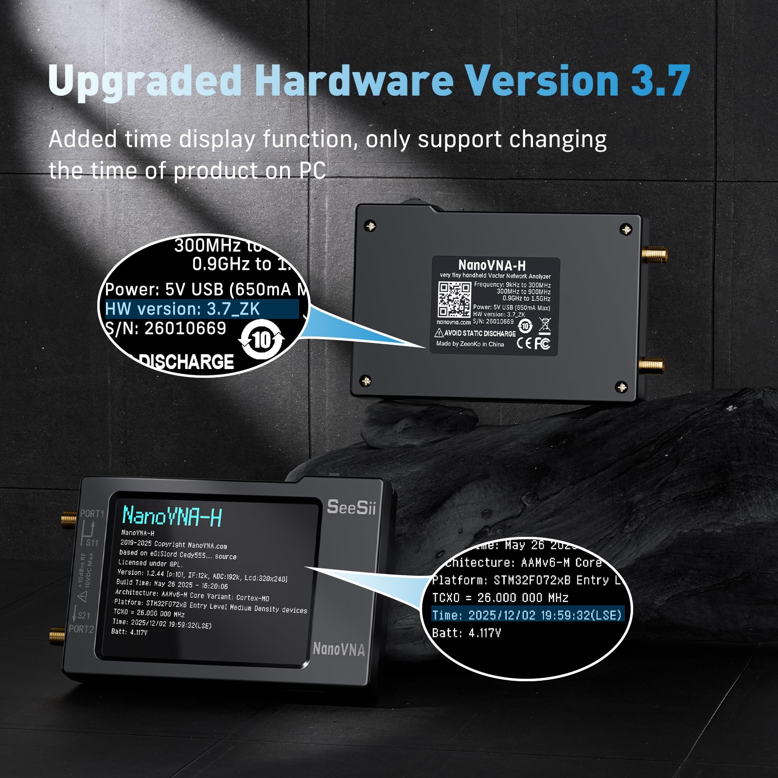 Amazon.co.jp: SeeSii NanoVNA-H Vector Network Analyzer