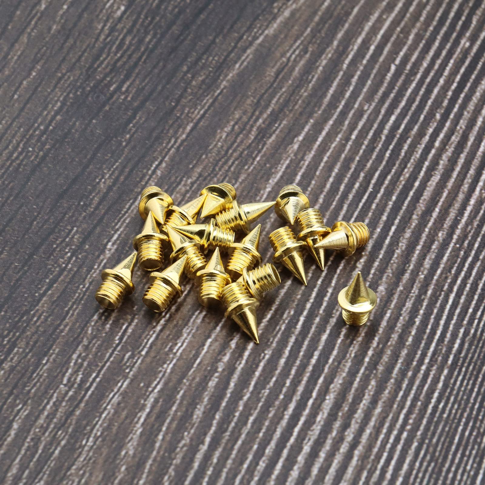 Crampons de rechange en acier 7 mm pour chaussures de sport longues pistes Doré