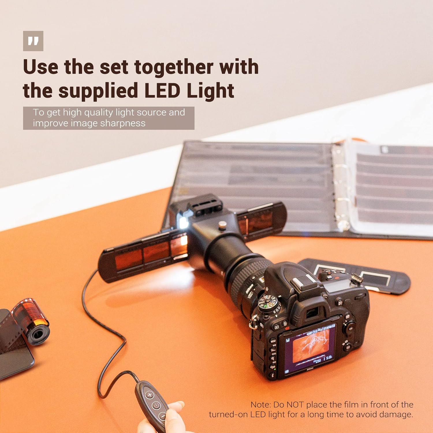 Detalji adaptera za digitalizaciju filma