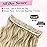REECHO Clip in Hair Extensions, 20 One Piece Hair Extension Clip in Wefts Long Thick Beach Wavy Natural Soft Synthetic Hairpieces for Women, Dark Ash Blonde