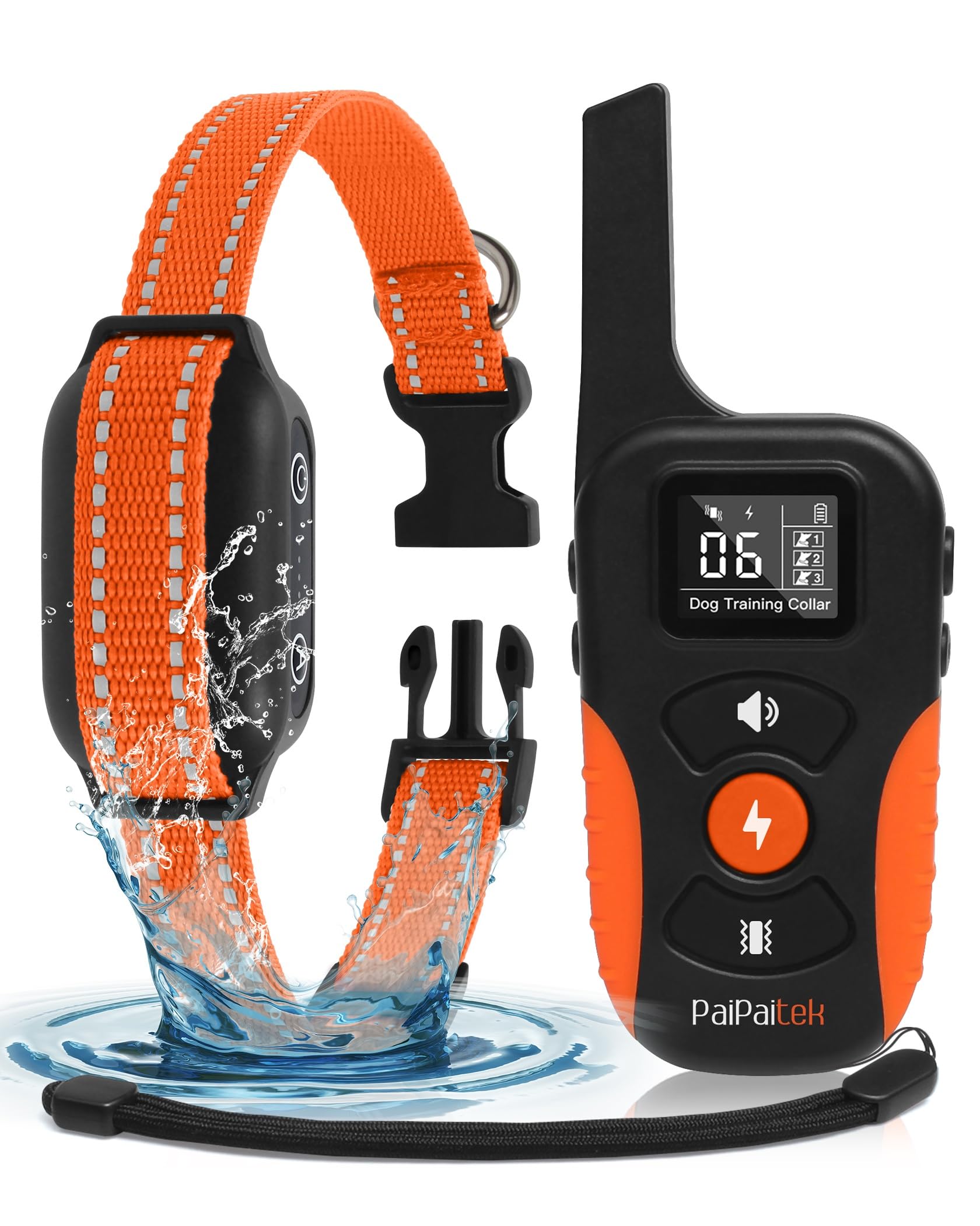 PaiPaitek 2-in-1 Dog Bark & Shock Collar