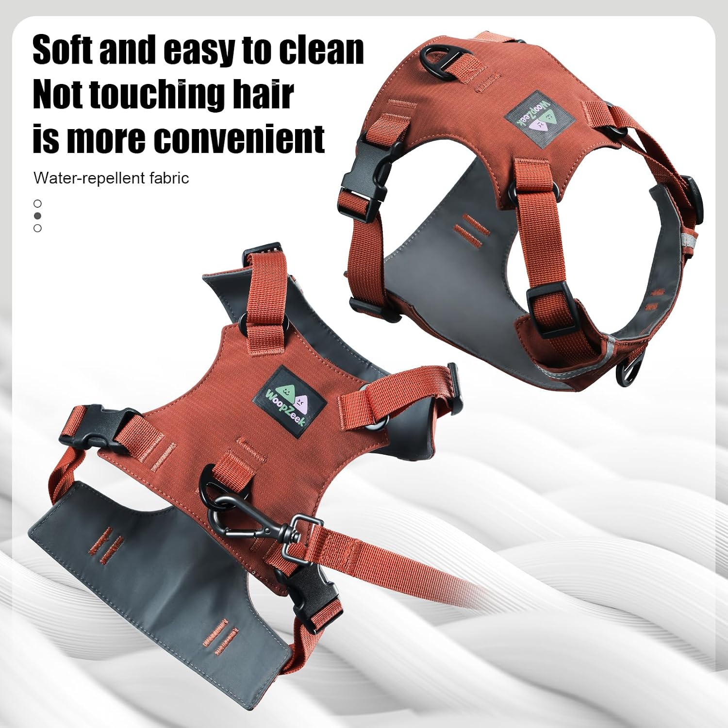 Exercise Split Chest and Back Belt fits Perfectly to the Body Curve of the Dog. It Features Two Traction Points and is Waterproof and Stain-Resistant. (Blue Purple, m)