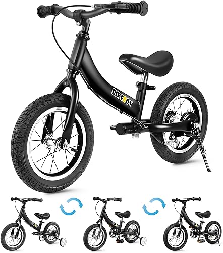 Miniatura 11 de Balance Bike 2 in 1,The Dual Use of a Kids Balance Bike and Toddler Bike, for 2 3 4 5 6 7 Years Old -12 14 16 Inches with Training Theory, Brake,