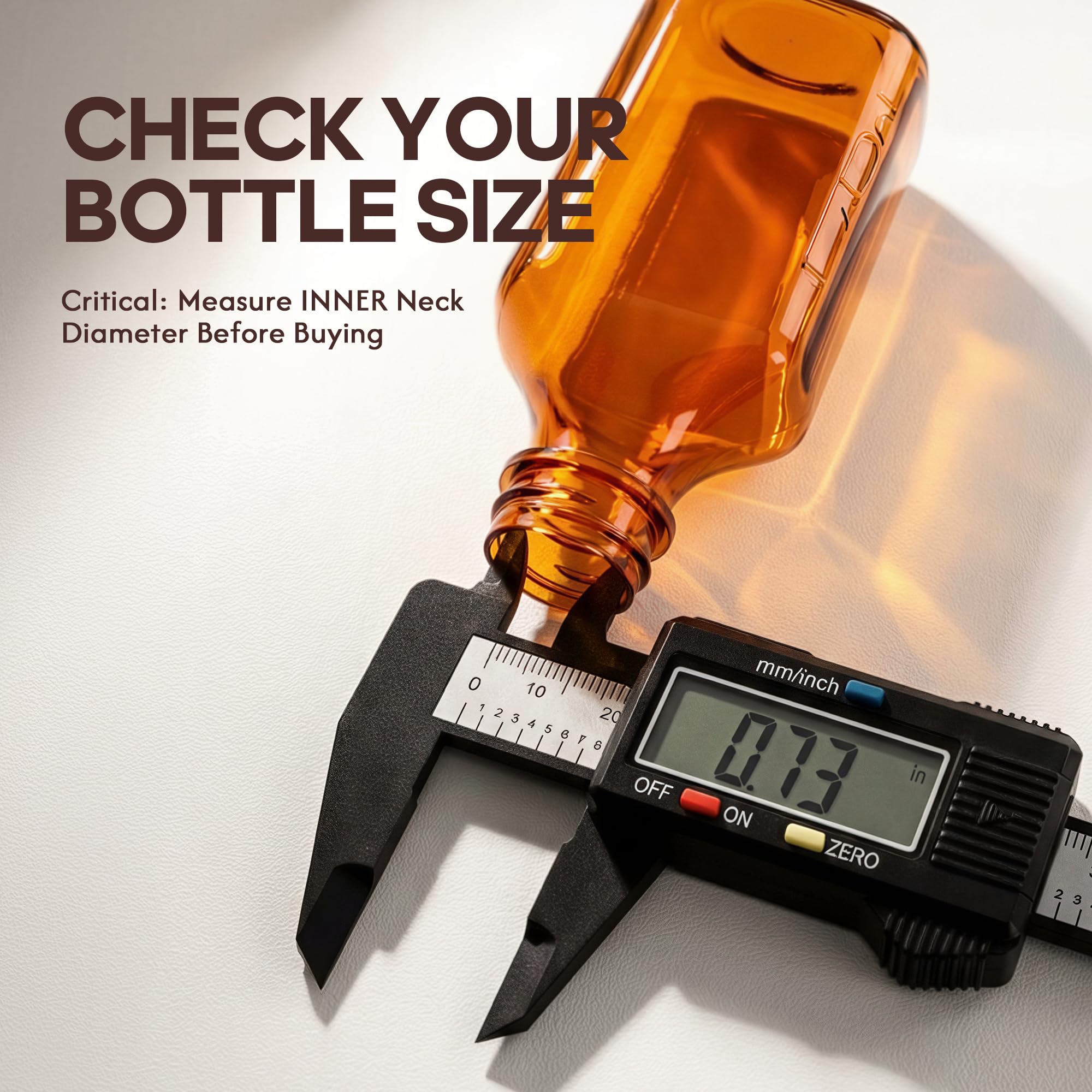 Zoeynex 24 Pack Mixed Press-In Bottle Adapters (12 Small + 12 Large) - Variety Kit Fits 0.7" & 0.85" Openings - Leak-Proof Dosing Plugs for Oral Syringes - Family & Pet Safe Essentials — Amazon image 7