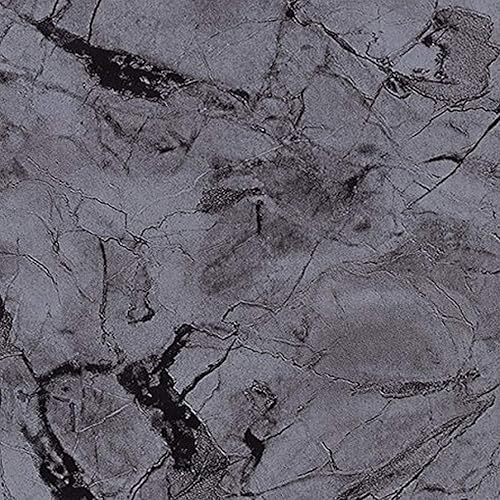 Magic Cover Revestimiento de vinilo autoadhesivo para estantes y cajones, 18 pulgadas por 20 pies, carbón de mármol