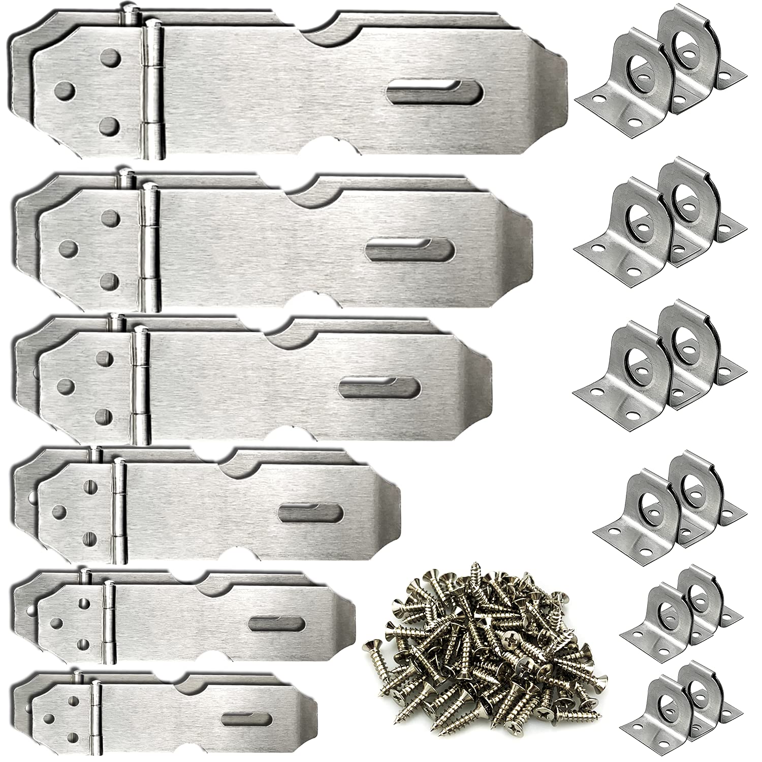 BLOCCHI PORTA CASA serrature acciaio inox hasp scorrevole bulloni BLOCCHI PORTA CASA serrature acciaio inox hasp scorrevole bulloni