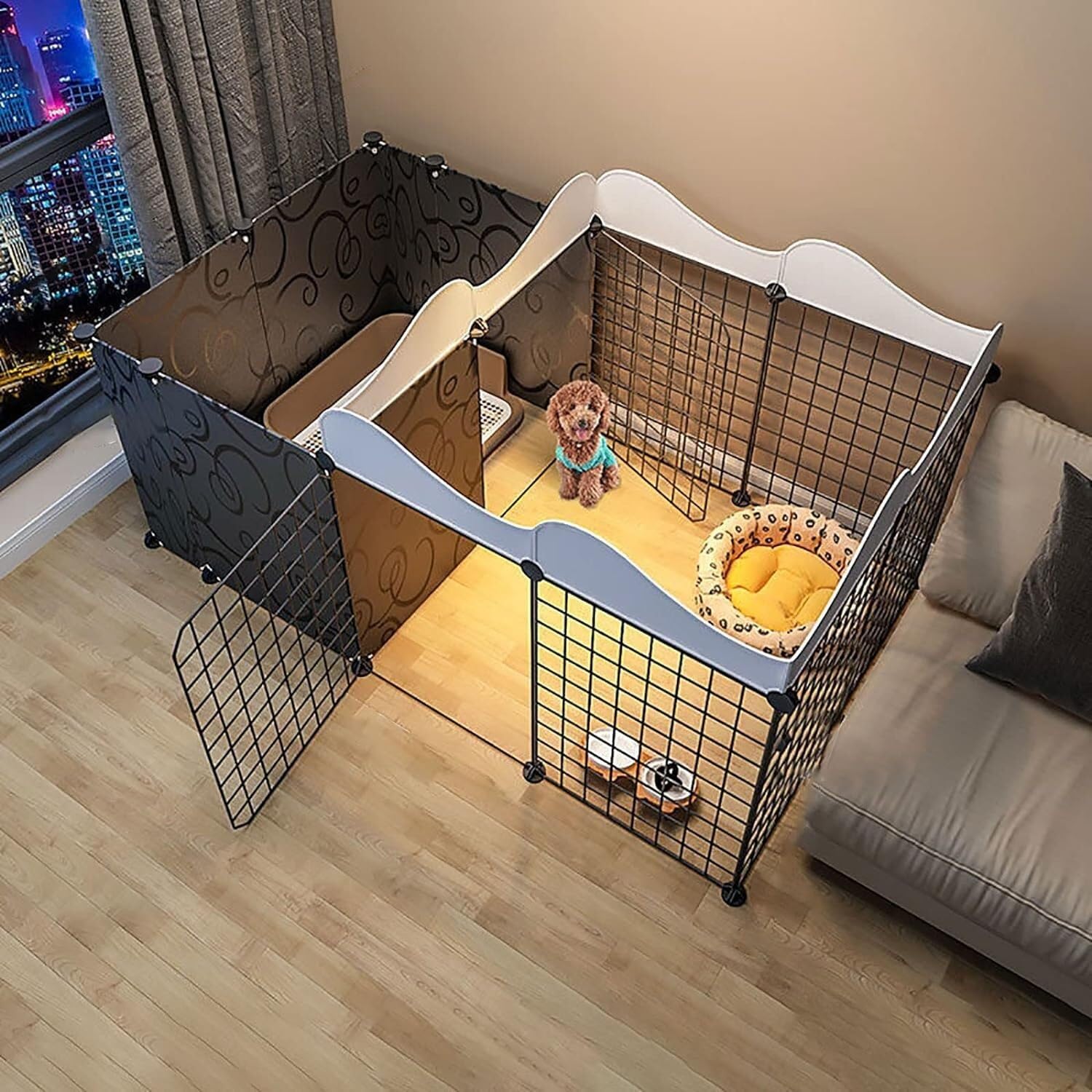 asdchZen Cat House Cat Cage Playpen,Indoor Cat S Cat Enclosure Crates Ferret Cage Crates Pet Cages For Cats Easy To Clean For Cat And Small Animals