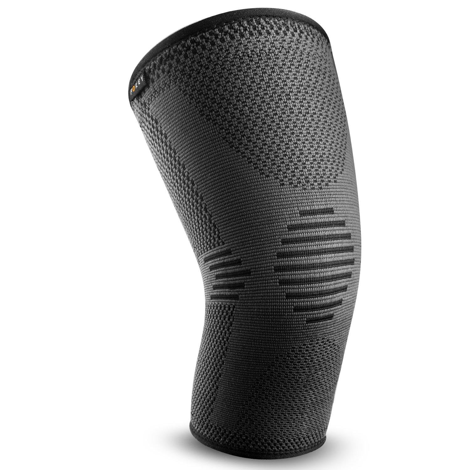 Knee Brace, Knee Sleeve : Compression Knee Protector Support Wrap Fit for Arthritis, ACL, Meniscus Tear, Joint Pain Relief, Injury Recovery, Running and More Physical Activities Single - L