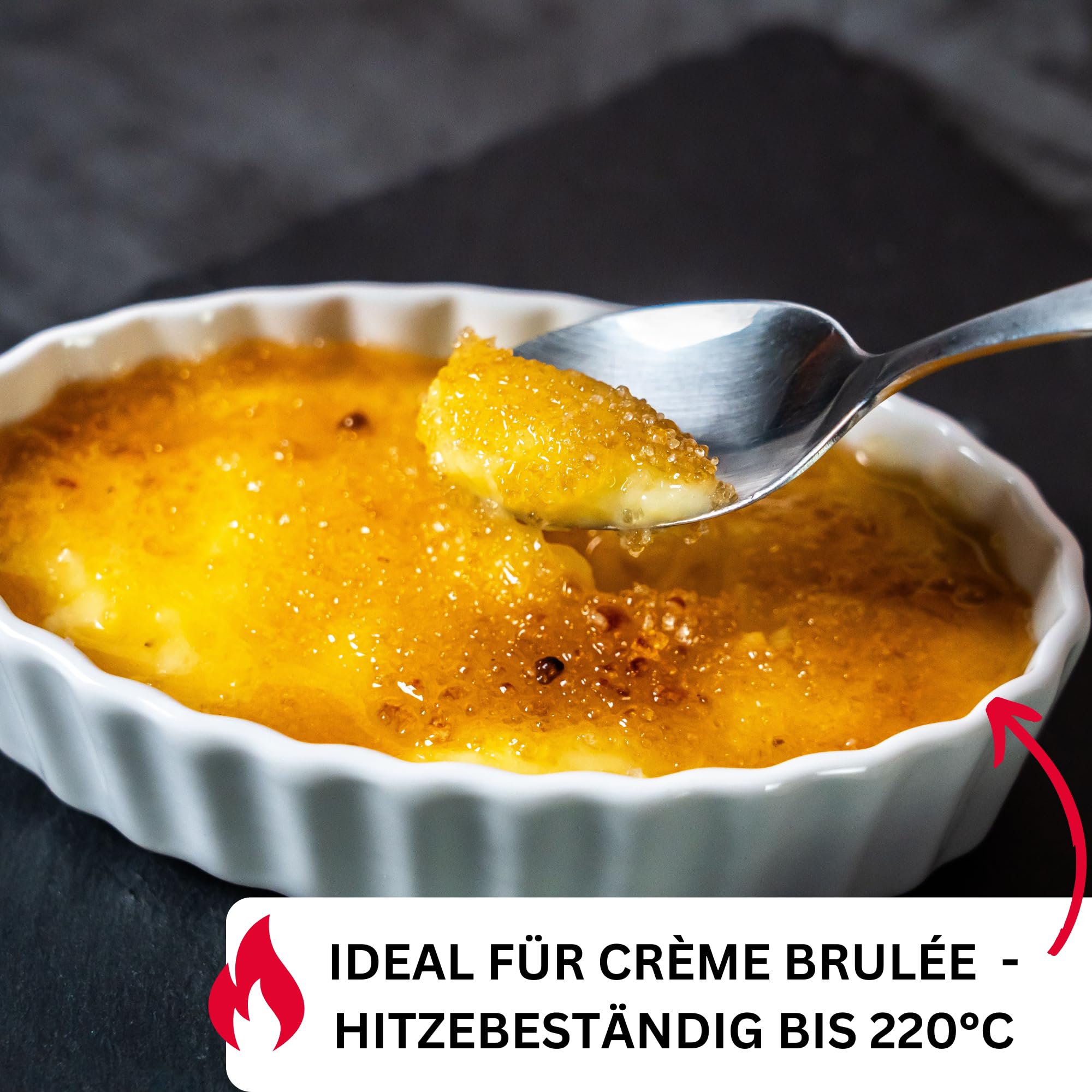 Westmark 4 Coppette Da Crème Brûlée Ovali - Porcellana, Microonde/Forno, 13.5x8.1x2.7cm - Foto 10