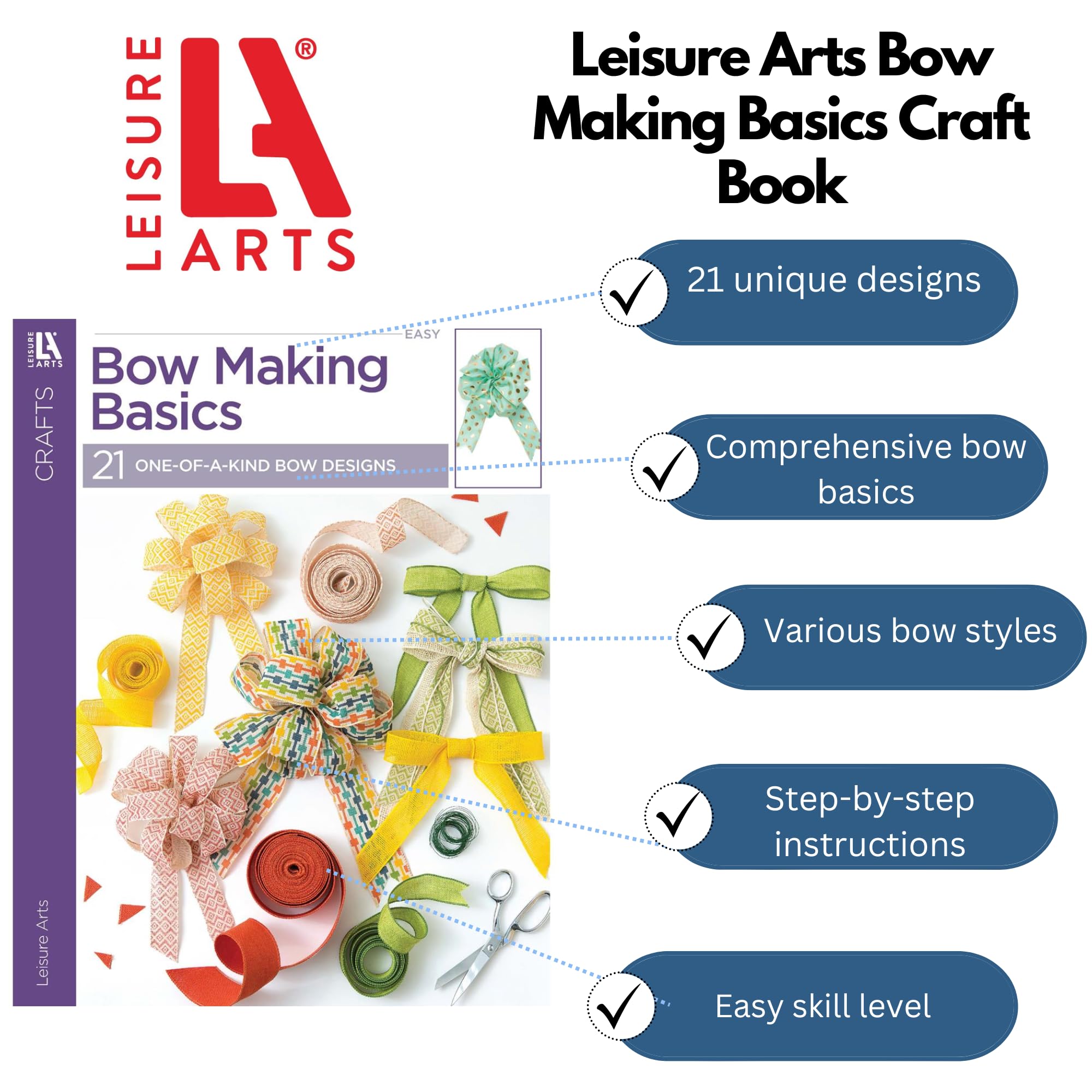 Amazon.com: Leisure Arts Bow Making Basics Book : Arts, Crafts