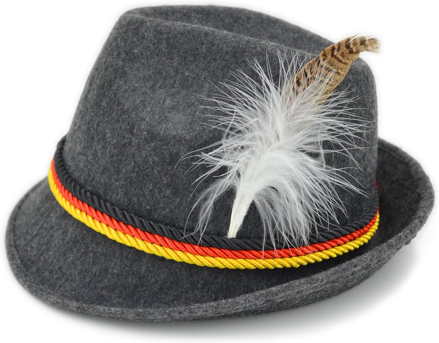 Adult Felt Swiss German Alpine Bavarian Oktoberfest Hat Cap