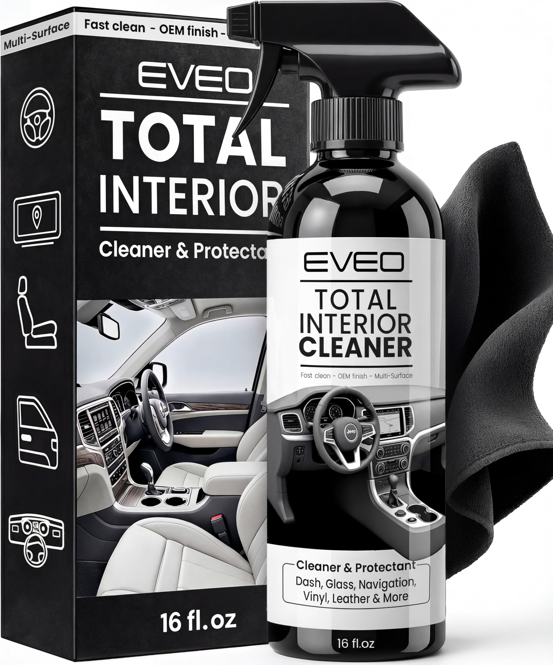 EVEO Total Car Interior Cleaner Kit