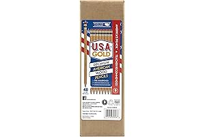 U.S.A. Gold Pre-Sharpened American Wood Cased Pencils