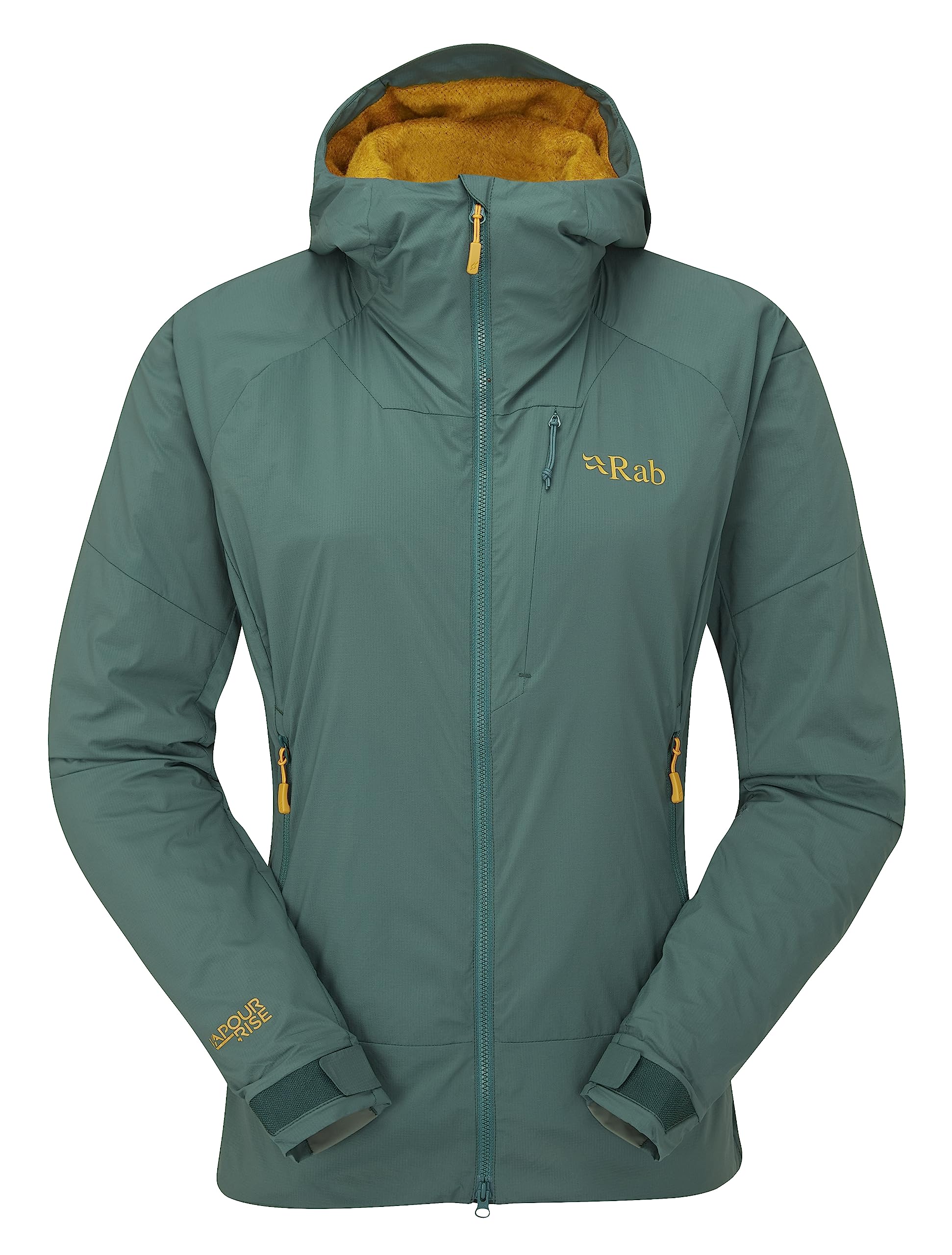 Rab Women's VR Summit Softshell Jacket Breathable Coat for Skiing & Climbing - Green Slate - 12